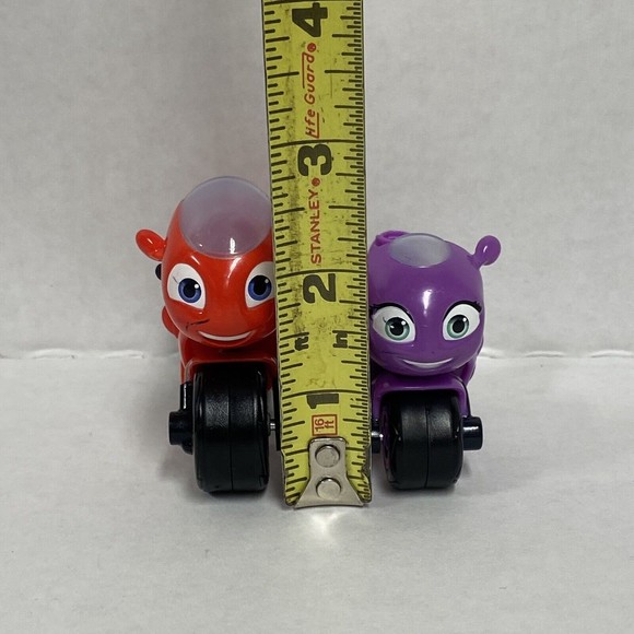 Sold! Ricky Zoom And Toot Action Figures Motorcycle Toy Vehicles Red & Purple - Picture 7 of 8